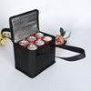 Portable Insulated Lunch Cooler Bag with Beverage Storage Compartment for Food and Drinks
