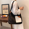 Vintage Color Block Canvas Tote Shoulder Bag | Canvas Handbag Manufacturer & OEM Supplier