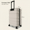 100L Large Capacity Spinner Luggage | Lightweight TSA Lock Travel Suitcase for Long Trips