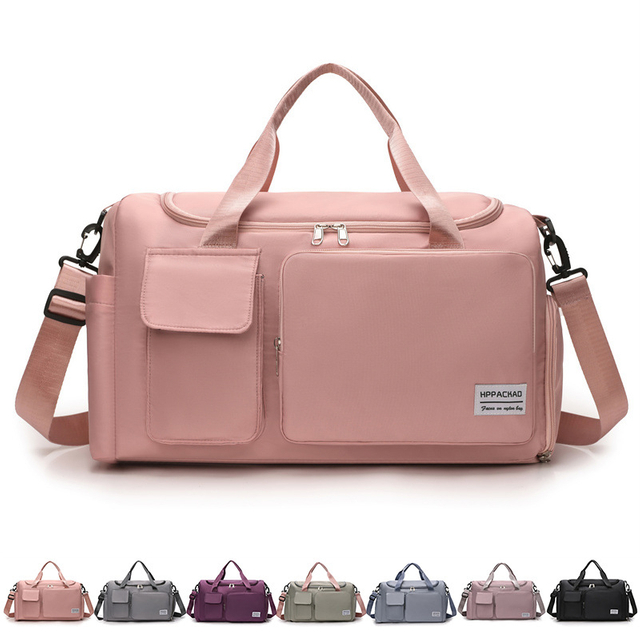 Multi-Compartment Travel Gym Bag With Dry Wet Separation Design For Fitness And Daily Use