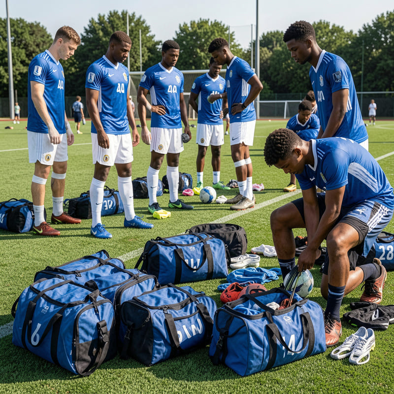 4. Football Team Training Scene