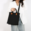 Vintage Color Block Canvas Tote Bag | Retro Canvas Handbag Manufacturer & OEM Supplier