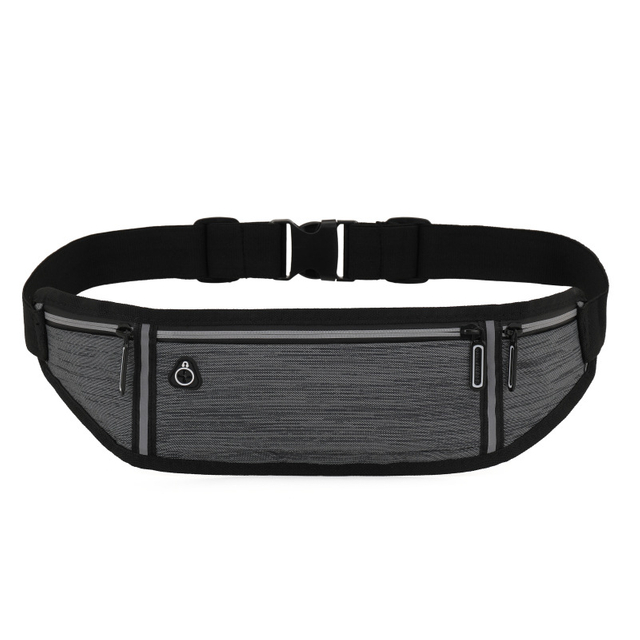 Three Pocket Reflective Running Waist Bag Manufacturer | Slim Marathon Belt Supplier