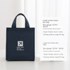 Minimalist Printed Insulated Lunch Bag with Handle for Portable Food and Beverage Storage