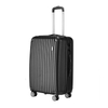 Black Vertical Stripe 3-Piece Luggage Set | Hard Shell Spinner Travel Suitcase Set
