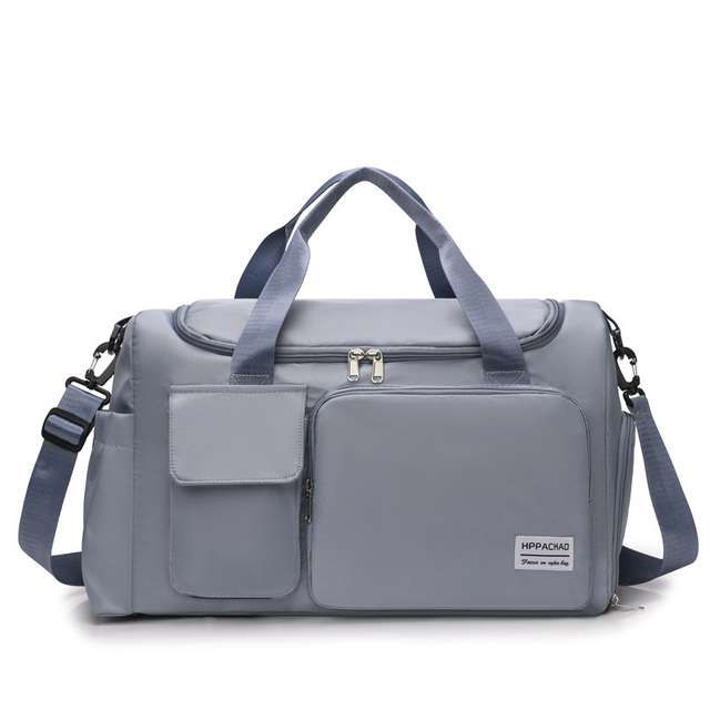 Multi-Compartment Travel Gym Bag With Dry Wet Separation Design For Fitness And Daily Use