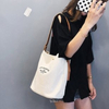 French Vintage Letter Canvas Bucket Bag | Fashion Canvas Bag Manufacturer & OEM Supplier