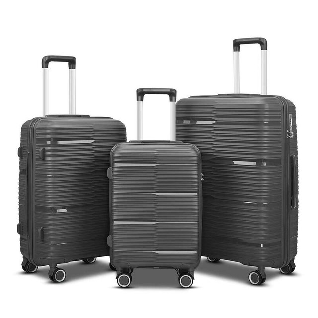 OEM PP Trolley Suitcase Set | 20 Inch Carry-On Spinner Luggage with Custom Logo for Students & Travel Use