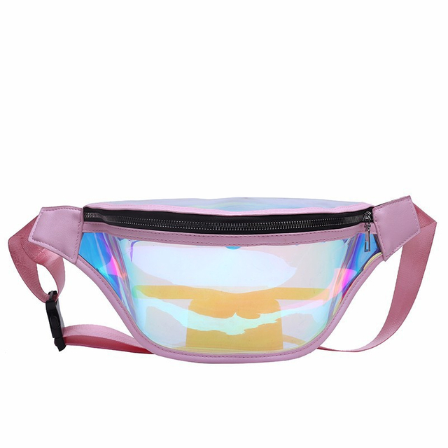 Transparent PVC Waist Bag Manufacturer | Fashion Laser Crossbody Chest Bag Supplier