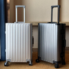 Full Aluminum-Magnesium Alloy Suitcase | 20/24/28 Inch Metal Frame Spinner Travel Luggage