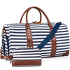 Leather Style Gym Duffel Bag With Large Capacity Storage Design For Business Travel And Fitness