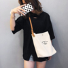 French Vintage Letter Canvas Bucket Bag | Fashion Canvas Bag Manufacturer & OEM Supplier