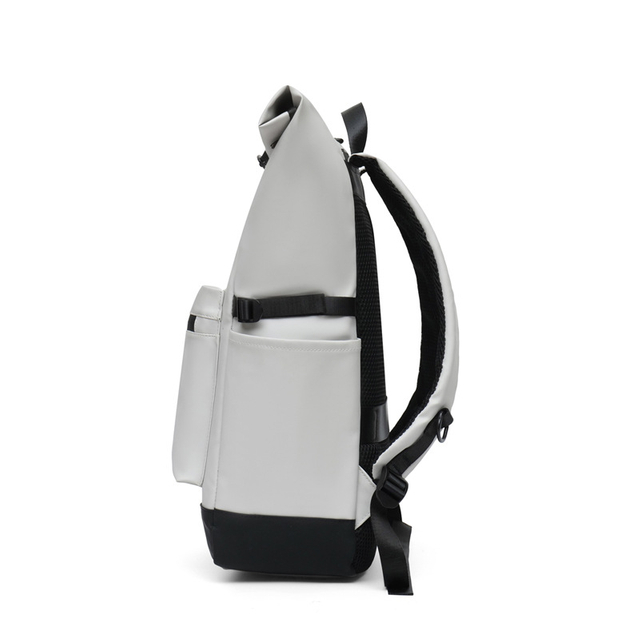 PU Leather Business Travel Backpack with Multi Compartments