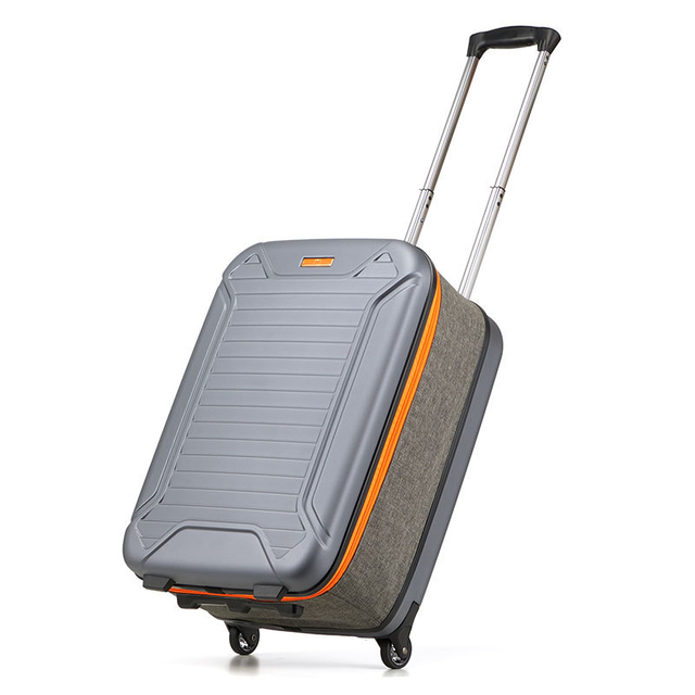 Ultra-Thin Foldable Carry-On Suitcase | Portable Lightweight Foldable Travel Luggage