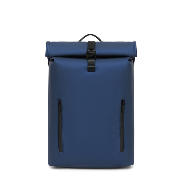 PU Roll-Top Waterproof Laptop Backpack, Stylish & Durable
