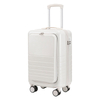 Large Capacity Women’s Carry-On Suitcase | 20 Inch Front-Opening Spinner Luggage with Password Lock
