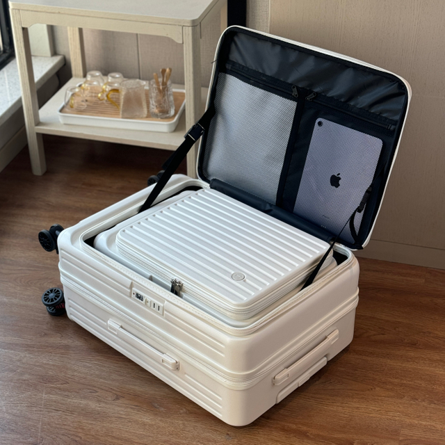 3-Piece Expandable Luggage Set | Side Opening TSA Suitcase for Carry-On & Checked Travel