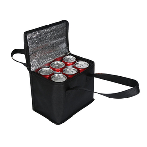 Portable Insulated Lunch Cooler Bag with Beverage Storage Compartment for Food and Drinks