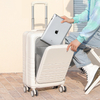 Large Capacity Women’s Carry-On Suitcase | 20 Inch Front-Opening Spinner Luggage with Password Lock