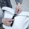 PU Leather Business Travel Backpack with Multi Compartments
