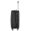 Black Vertical Stripe 3-Piece Luggage Set | Hard Shell Spinner Travel Suitcase Set