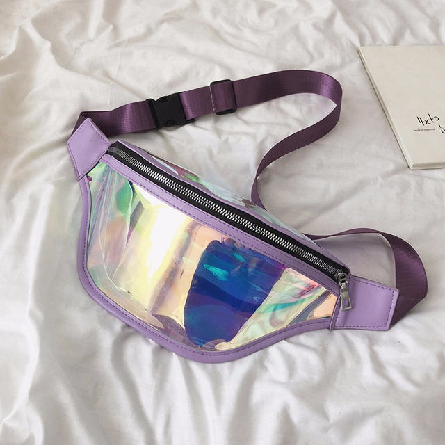 Transparent PVC Waist Bag Manufacturer | Fashion Laser Crossbody Chest Bag Supplier