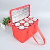 Portable Insulated Lunch Cooler Bag with Beverage Storage Compartment for Food and Drinks